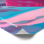 Mooie Roze Kerst Meisje 01 Poster (Hoek)