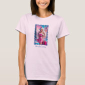 Mooie Roze Kerst Meisje 01 T-shirt (Voorkant)