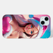 Mooie Roze Kerstmeisje 01 Case-Mate iPhone Case (Achterkant (horizontaal))