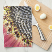 Mooie roze keukenhanddoek (Quarter Fold)