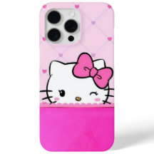Mooie Roze Kitty Hoesje voor Mobiele Telefoon