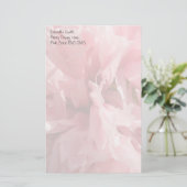 Mooie Roze Klaproos Aangepaste Briefpapier (Staand voorkant)
