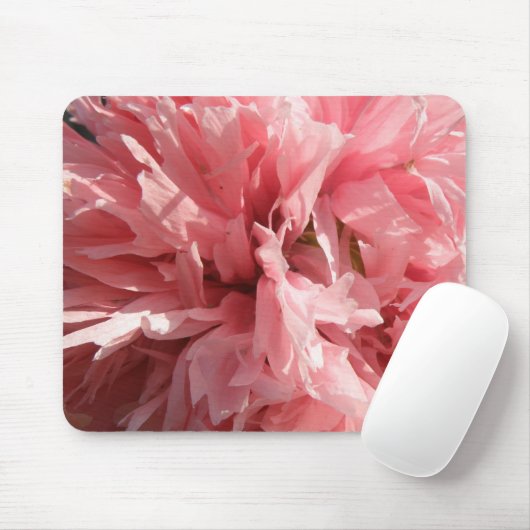 Mooie Roze Klaproos Muismat (Met muis)