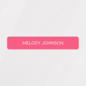 Mooie Roze Kleur Meisje Kleur Gecodeerd Labels (Design 1)