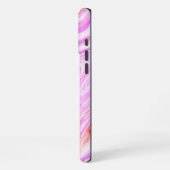 Mooie roze kleurrijke Abstracte marmeren textuur iPhone Hoesje (Linkerkant)