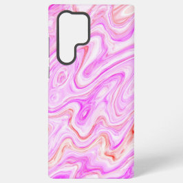 Mooie roze kleurrijke Abstracte marmeren textuur Samsung Galaxy Hoesje