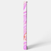 Mooie roze kleurrijke Abstracte marmeren textuur Samsung Galaxy Hoesje (Linkerkant)