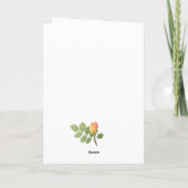 Mooie roze koraal Bloemen Moederdag Kaart (Achterkant)