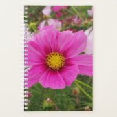 Mooie roze kosmos bloem planner (Voorkant)