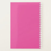Mooie roze kosmos bloem planner (Achterkant)