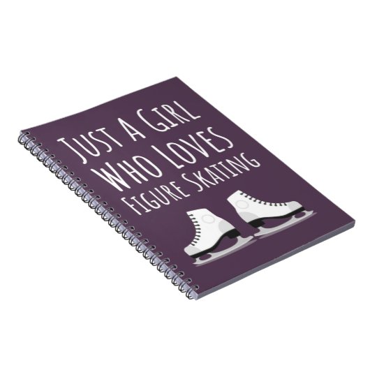Mooie Roze Kunstschaats Cadeaus Voor Meisjes Voor Notitieboek (Rechterzijde)