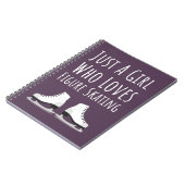 Mooie Roze Kunstschaats Cadeaus Voor Meisjes Voor  Notitieboek (Linkerzijde)