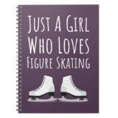 Mooie Roze Kunstschaats Cadeaus Voor Meisjes Voor Notitieboek (Voorkant)