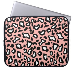Mooie Roze Laptop van de Druk van de Luipaard Slee Laptop Sleeve