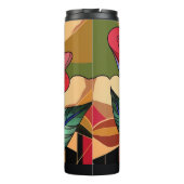 Mooie Roze Latte Thermokop Thermosbeker (Achterkant)