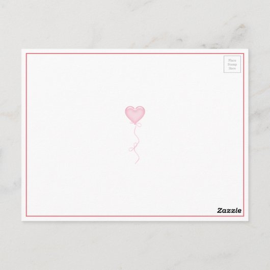 Mooie roze & Lavendel Fairy Holding Ballonnen Briefkaart (Achterkant)