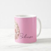Mooie Roze Lente Bloemen Pasen Ei Koffiemok (Voorkant rechts)