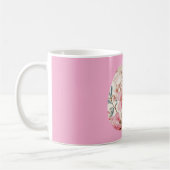 Mooie Roze Lente Bloemen Pasen Ei Koffiemok (Links)