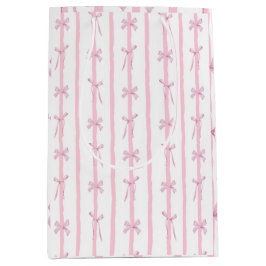 Mooie Roze Lint Streep Medium Cadeauzakje