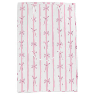 Mooie Roze Lint Streep Medium Cadeauzakje