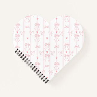 Mooie Roze Lint & Strik Met Patroon Notitieboek