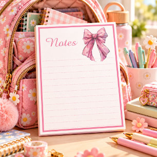Mooie Roze Lint Strikte Coquette Esthetische Gelin Notitieblok