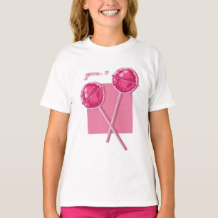 Mooie Roze Lollypoppen Meisjes Grafische T-Shirt