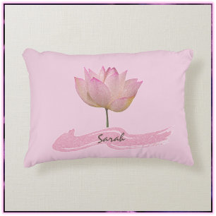 Mooie roze Lotus Flower  Accent Kussen