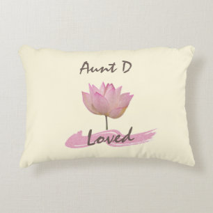 Mooie roze Lotus Flower Accent Kussen