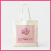 Mooie roze Lotus Flower Bridesmaid Canvas tas
