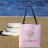 Mooie roze Lotus Flower-Canvas tas