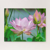Mooie roze Lotus Flowers Legpuzzel (Horizontaal)