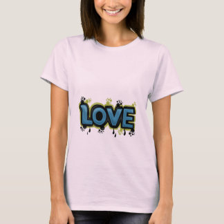 Mooie Roze LOVE Graffiti T-shirt 