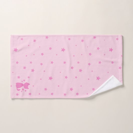 Mooie roze maagdenvaten en Cute Kitten Bad Handdoek (Handdoek)