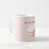 Mooie Roze Macaron Koffiemok (Voorkant links)