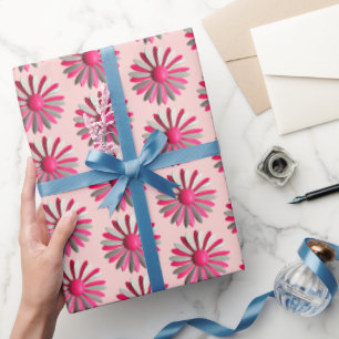 Mooie Roze Madeliefjes Bloem Speld Lente Zomer Tui Cadeaupapier