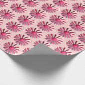 Mooie Roze Madeliefjes Bloemenspelden Lente Zomer Cadeaupapier (Hoek)