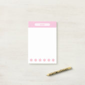 Mooie Roze Madeliefjes Pastel Bloemige Post-it Not Post-it® Notes (Op bureau)