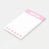 Mooie Roze Madeliefjes Pastel Bloemige Post-it Not Post-it® Notes (Schuin)