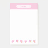 Mooie Roze Madeliefjes Pastel Bloemige Post-it Not Post-it® Notes (Voorkant)