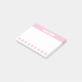Mooie Roze Madeliefjes Pastel Bloemige Post-it Not Post-it® Notes (Schuin)