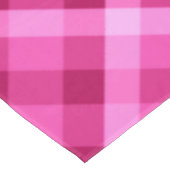 Mooie roze magenta geruite grote tafelkleed (Gekanteld)