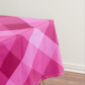 Mooie roze magenta geruite grote tafelkleed (Voorbeeld)