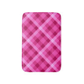 Mooie roze magenta geruite kleine badmat (Voorkant Verticaal)