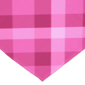 Mooie roze magenta geruite kleine tafelloper (Hoek)