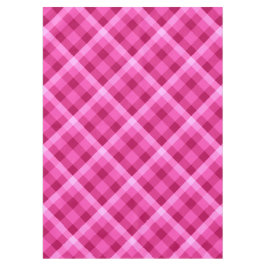 Mooie roze magenta geruite medium tafelkleed