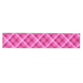 Mooie Roze Magenta Plaid Medium Tafelloper (Horizontaal)