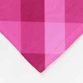 Mooie roze magenta pllaid kleine fleece deken (Hoek)