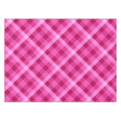 Mooie roze magenta pllaid kleine tafelkleed (Voorkant (Horizontaal))