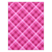 Mooie roze magenta pllaid kleine tafelkleed (Voorkant)